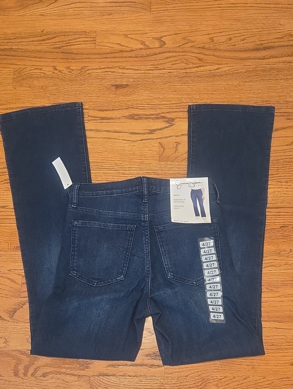 NWT Jessica Simpson Dark Indigo Bootcut Jeans 4/27